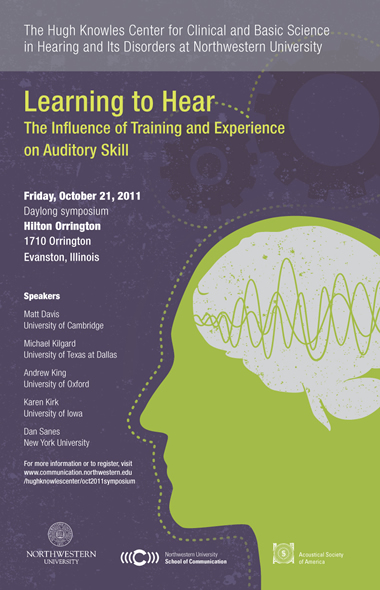 Learning to Hear: The influence of training and experience on auditory skill, October 21, 2011